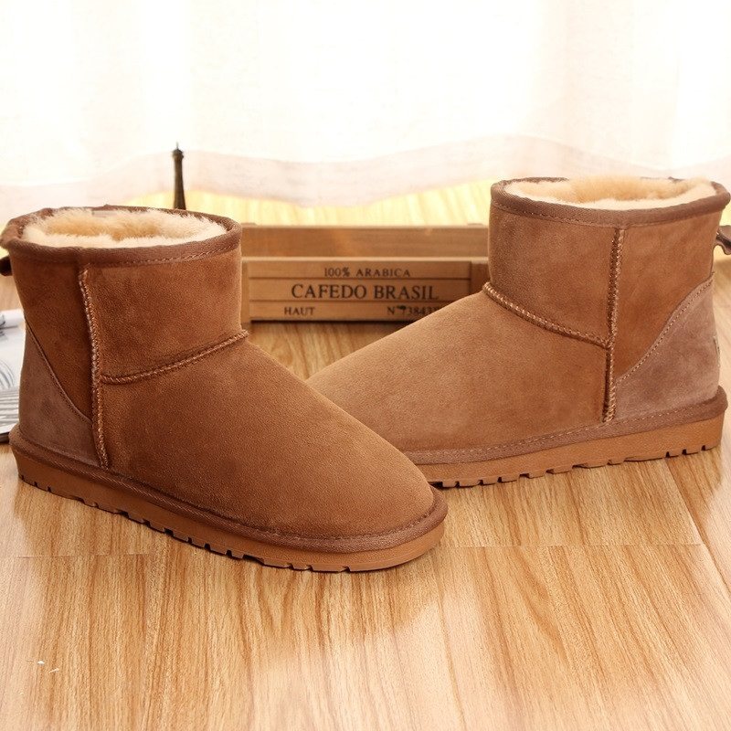澳洲羊皮毛一体雪地靴男女真皮防滑加绒保暖东北大码冬季羊毛棉鞋,淘宝优惠券,粉丝福利购,淘宝优惠卷