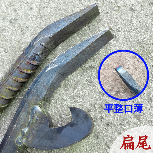 杨家地老师傅建筑铝模专用背钩撬棍扁头墙板铝木拆模多用撬棍撬杠 - 图1