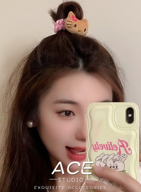 可爱夏威夷黑皮猫咪发夹