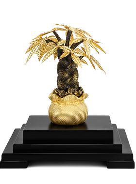 金箔酒柜装饰品摇钱树开业摆件