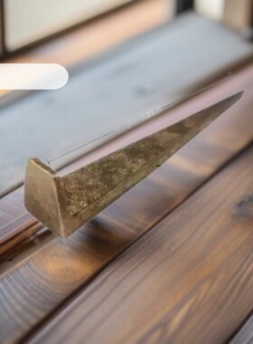 中式仿古纯铜加厚画框挂钩7字钉画托牌匾专用挂钉复古铜挂钩