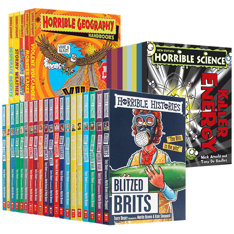 可怕的历史科学地理系列33册 英文原版 Horrible Histories Science Geography 青少年科普桥梁章节书 英文版中小学生英语课外阅读