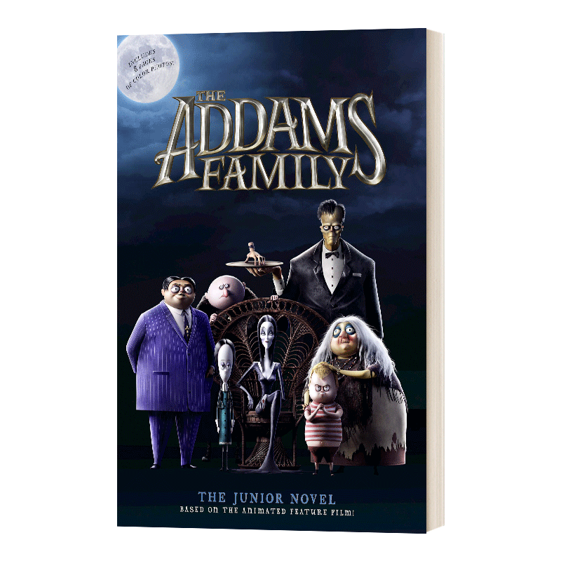 亚当斯一家 英文原版 The Addams Family The Junior Novel 动画原著电影小说 青少年文学读物 全彩 阿达一族 爱登士家庭 英语书籍 - 图0