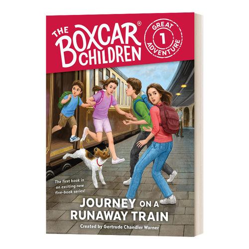 棚车少年伟大冒险系列1 脱轨列车之旅 英文原版 Journey on a Runaway Train 英文版 The Boxcar Children 进口英语原版书籍 - 图0
