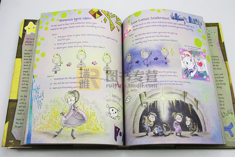 星蝶公主魔法咒语书英文原版 Star vs. the Forces of Evil The Magic Book of Spells全彩精装版全英文版进口英语书籍-图2