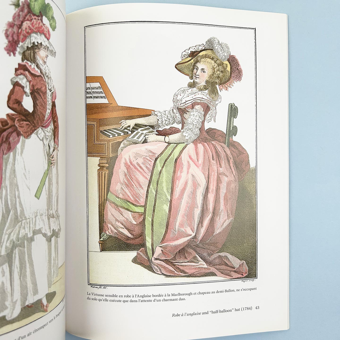 英文原版 Eighteenth-Century French Fashion Plates in Full Color 18世纪法国服装时尚 服饰设计 艺术插图 英文版 进口英语书籍