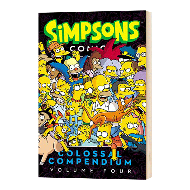 辛普森漫画大全4 Simpsons Comics Colossal Compendium Volume 4 英文原版 辛普森一家 The Simpsons 阿森一族 家庭 进口英语书籍 - 图1