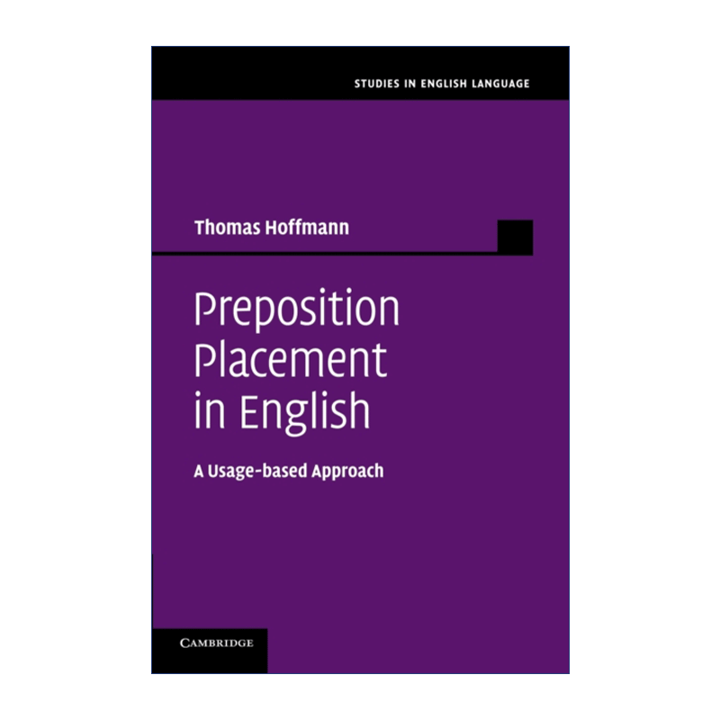 Preposition Placement in English 英语介词置位 剑桥英语语言研究系列
