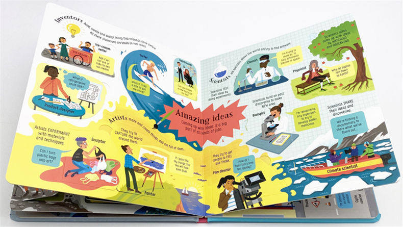 看里面系列 揭秘职业 工作 Look Inside Jobs 英文原版 儿童科普百科立体翻翻书 精装纸板书 尤斯伯恩 Usborne 进口原版英语书籍,淘宝优惠券,粉丝福利购,淘宝优惠卷