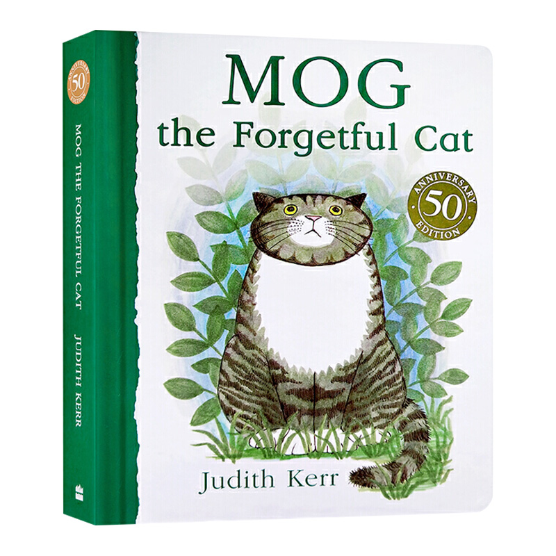 爱忘事儿的小猫格格 英文原版绘本 Mog The Forgetful Cat 健忘的小猫莫格 纸板书 Judith Kerr老虎来喝下午茶作者 进口英语书籍 - 图2