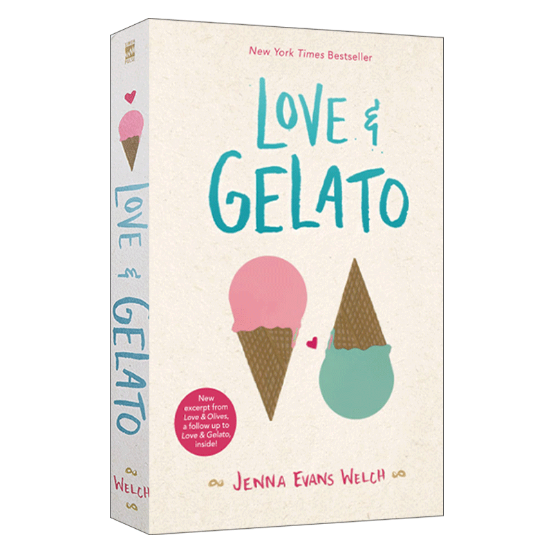 英文原版小说 Love and Gelato  恋上冰淇淋  珍娜?埃文斯?韦尔奇 英文版 Jenna Evans Welch 进口英语原版书籍 - 图0