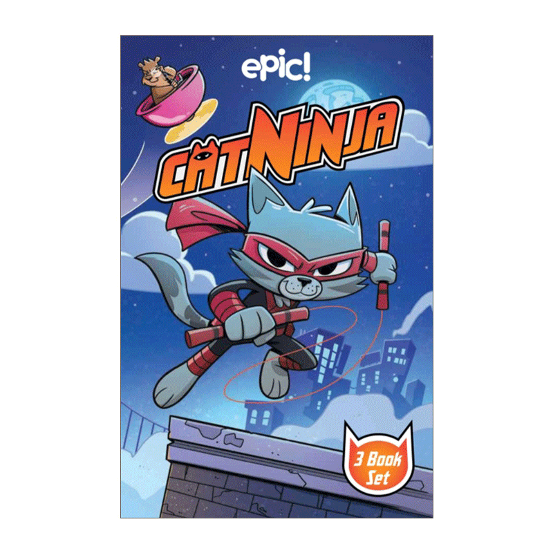 Cat Ninja Box Set Books 1-3   猫忍者漫画1-3盒装 - 图0