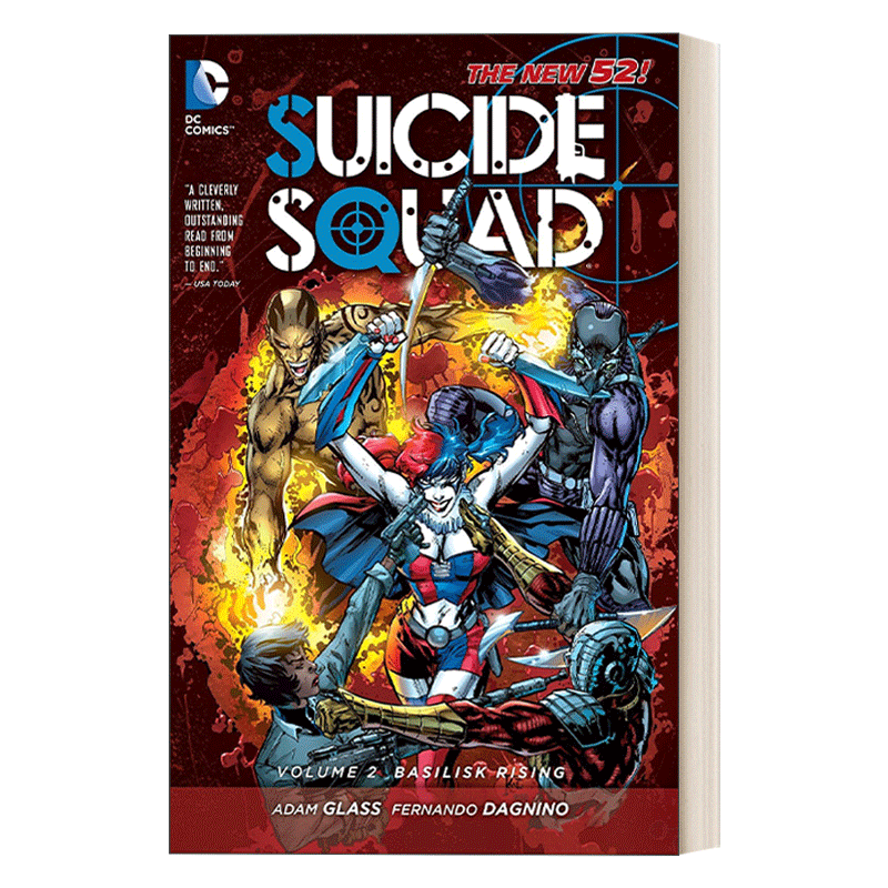 英文原版 Suicide Squad Vol 2 Basilisk Rising The New 52 自杀小队 卷二 蛇怪崛起 DC漫画 Adam Glass 英文版 进口英语原版书 - 图0