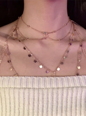 辣妹身体链胸链欧美夸张高级感