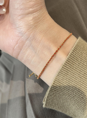 红绳编织细手绳女轻奢高级感精致