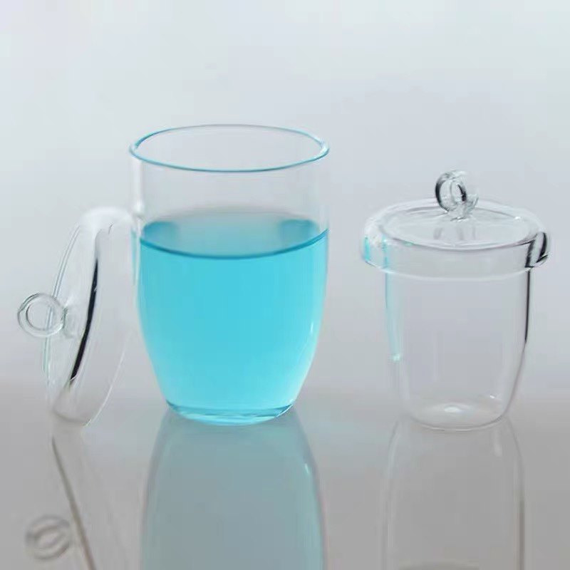 高纯耐高温石英坩埚透明带盖石英玻璃坩埚定制石英杯研实验专用,淘宝优惠券,粉丝福利购,淘宝优惠卷