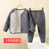 Autumn and winter children's thermal underwear set, school uniform artifact, students, middle and older children, new boys and girls quilted home clothes