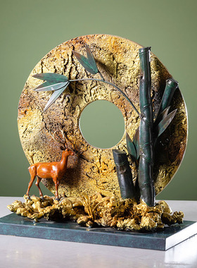 朱炳仁铜省大师朱军岷鹿竹同春