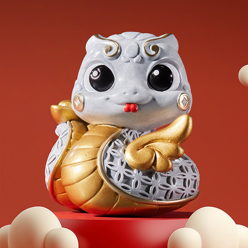 朱炳仁铜 灵蛇定乾坤蛇年生肖摆件生日礼物书桌办公桌面装饰新年 - 图3