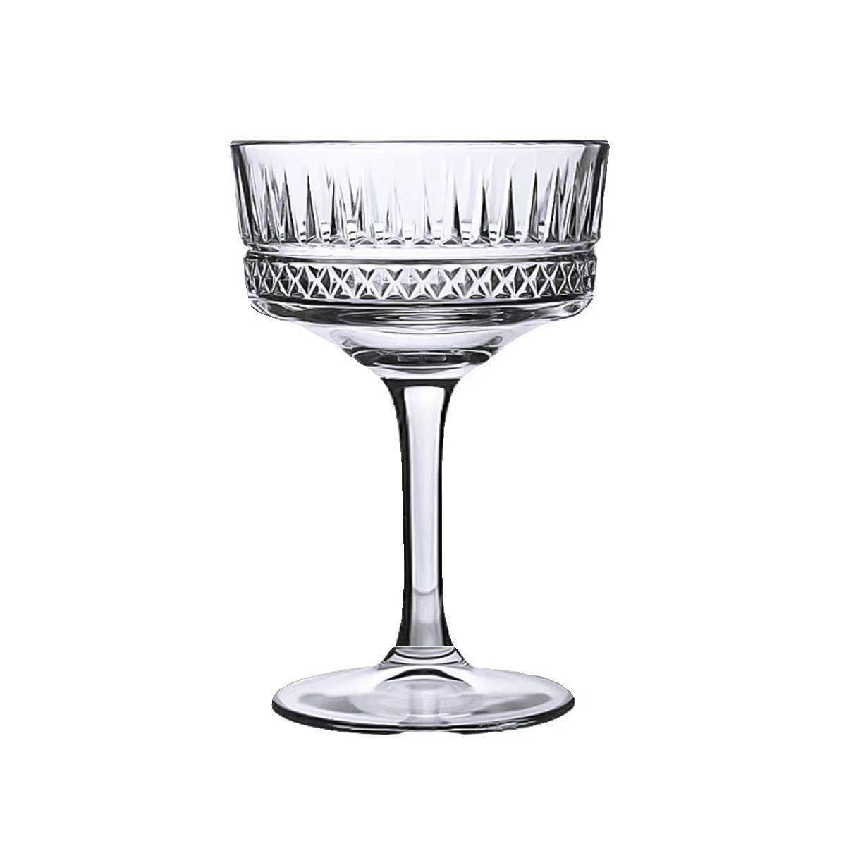 法式玻璃高脚鸡尾酒杯古典刻花调酒杯酒吧马天尼杯特调咖啡杯子,淘宝优惠券,粉丝福利购,淘宝优惠卷