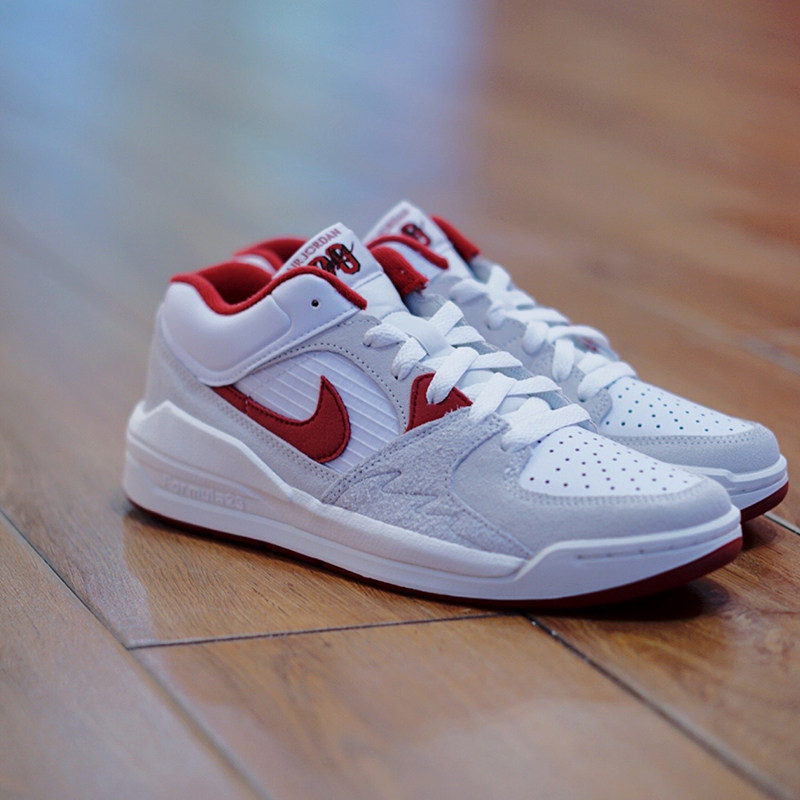 Air Jordan Stadium 90 白灰 低帮男女复古运动休闲鞋 DX4397-100 - 图3