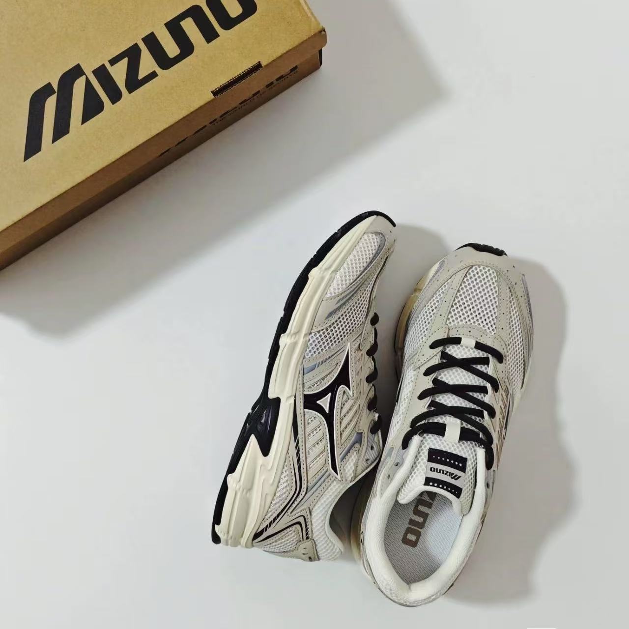 Mizuno/美津浓 Speed 2010低帮圆头系带男女同款复古休闲运动鞋 - 图3