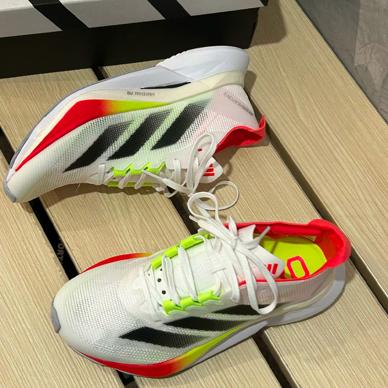 Adidas/阿迪达斯Boston12 Adizero adios舒适跑步鞋女款JQ2554 - 图0