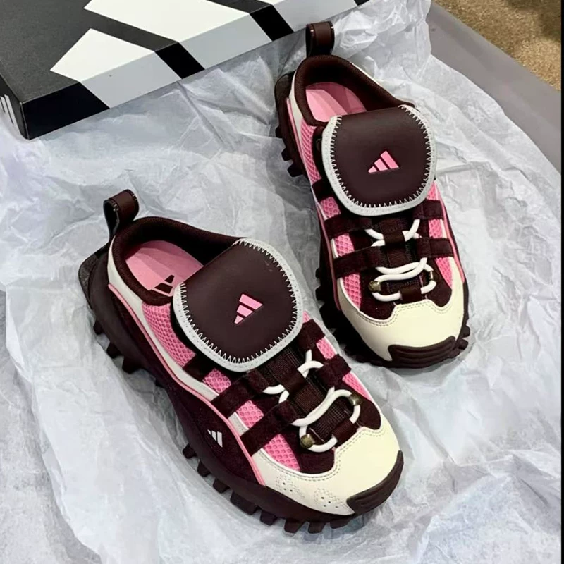 Adidas/ SEEULATER МУЛЕ модная и универсальная обувь-тапочки-модели для женщин розовая IH4645
