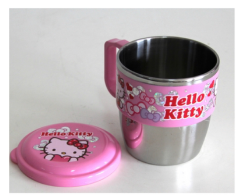 正品 hellokitty凯蒂猫儿童勺筷勺叉水杯餐盘停车牌特价-图2