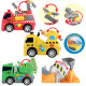 TAYO engineering vehicle/fire truck/mixer truck Korean authentic children's toy car Tailu pull-back vehicle with sound effect