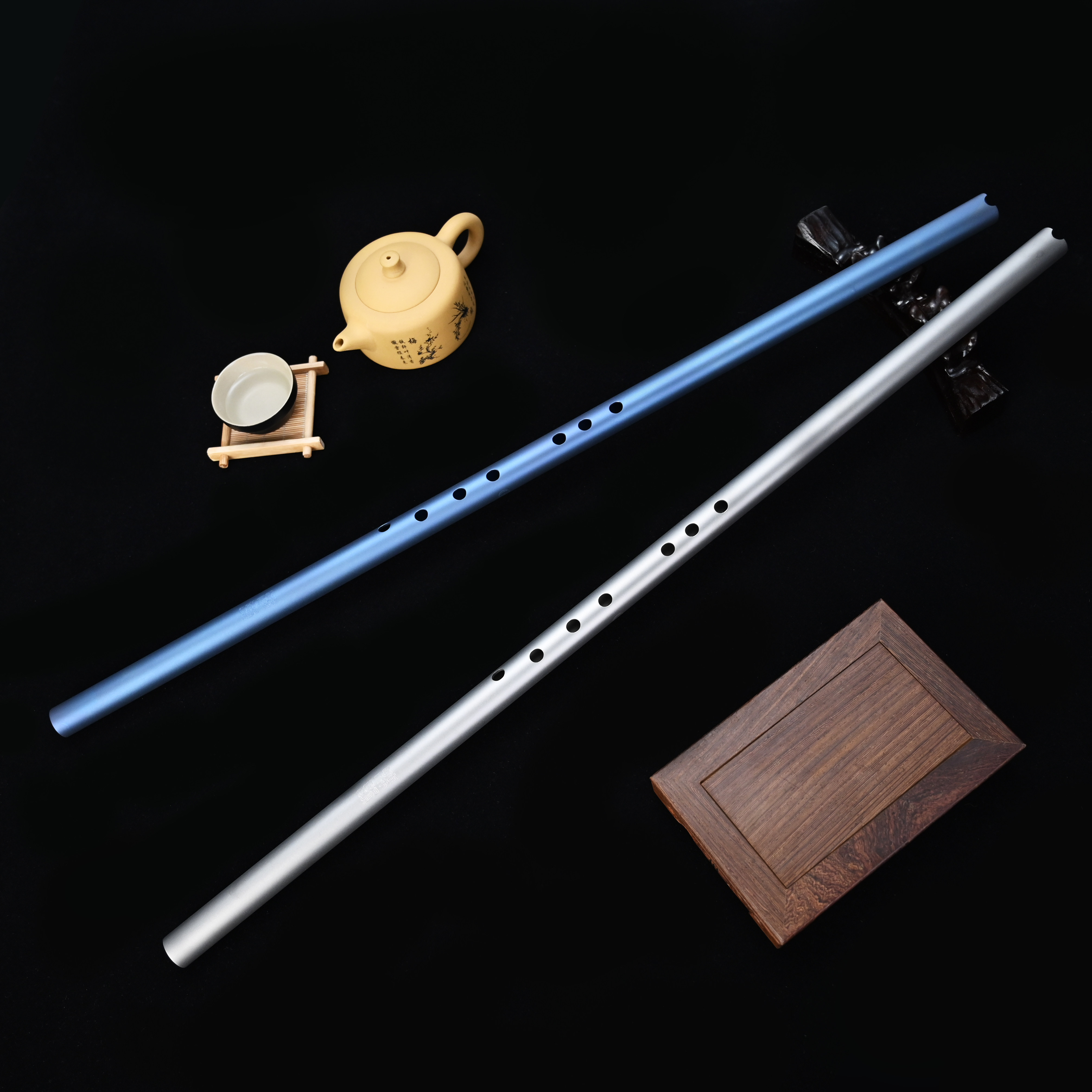 钛合金箫纯钛金属洞箫专业演奏高音准大共鸣八孔长萧乐器简单易学,淘宝优惠券,粉丝福利购,淘宝优惠卷