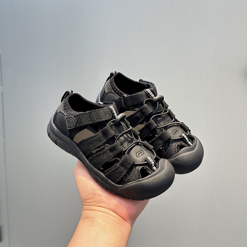 男童包头凉鞋2025夏季新款儿童软底防滑沙滩鞋女童夏款鞋童鞋子潮 - 图1