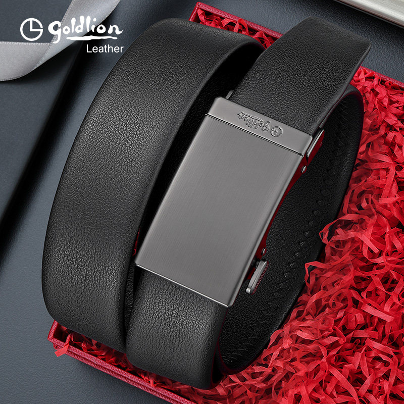 金利来皮带男真皮新潮男款腰带轻奢自动扣商务男式头层牛皮裤带,淘宝优惠券,粉丝福利购,淘宝优惠卷