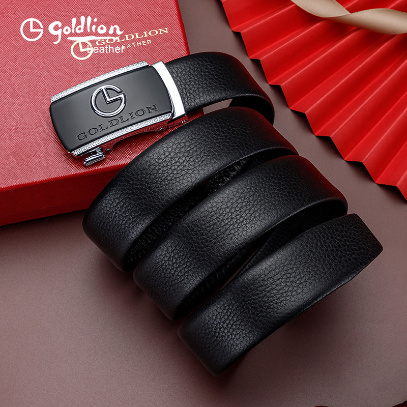 金利来男士自动扣皮带头层牛皮腰带真皮裤带商务休闲正装中青年款,淘宝优惠券,粉丝福利购,淘宝优惠卷