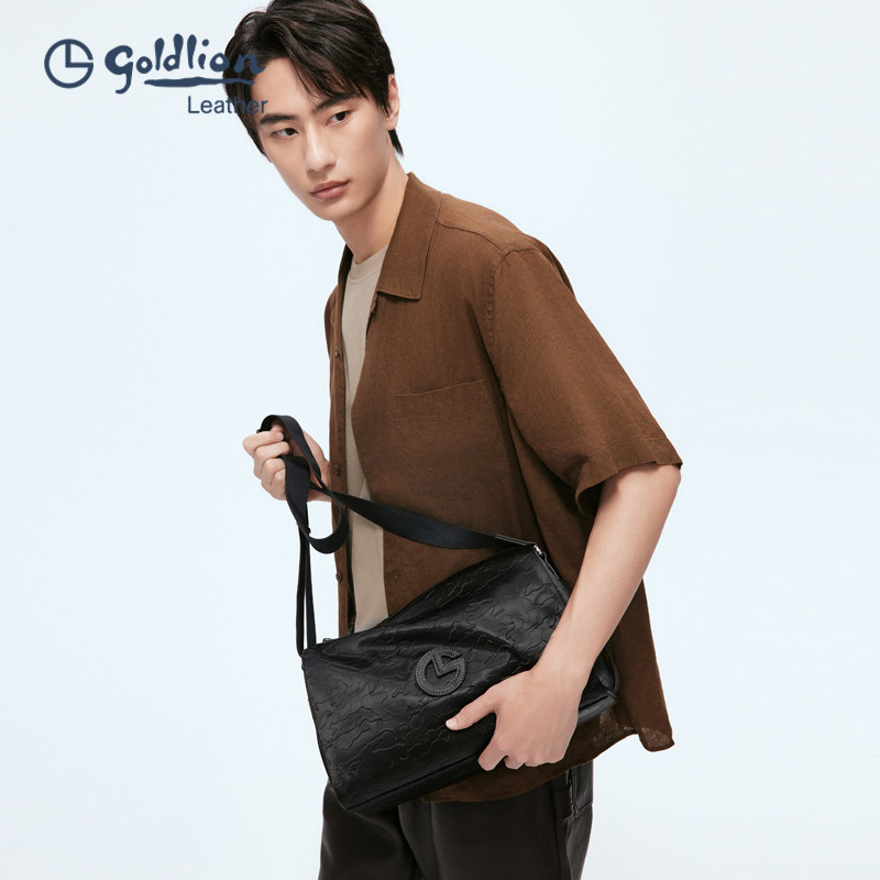 金利来新款大容量单肩包商务休闲男包男士时尚休闲斜挎包潮男背包,淘宝优惠券,粉丝福利购,淘宝优惠卷