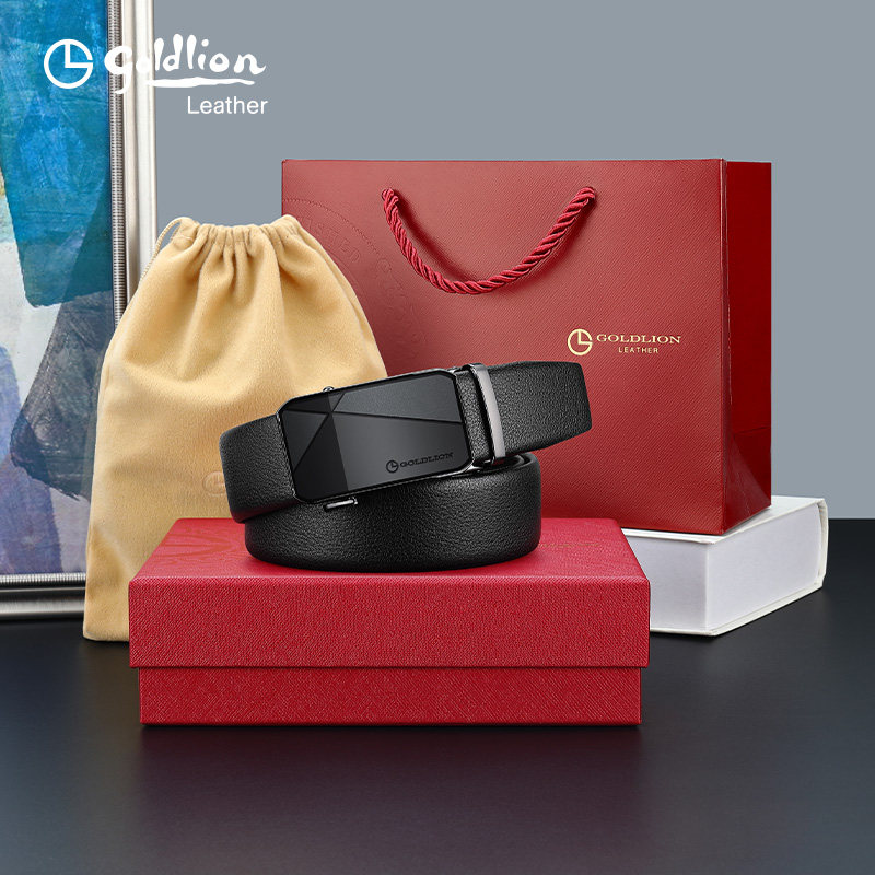 金利来男士真皮2023新款自动扣皮带 金利来箱包腰带/皮带/腰链