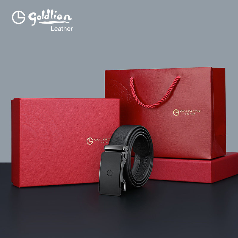 金利来新潮自动扣皮带男真皮商务经典中青年男士腰带头层牛皮裤带,淘宝优惠券,粉丝福利购,淘宝优惠卷