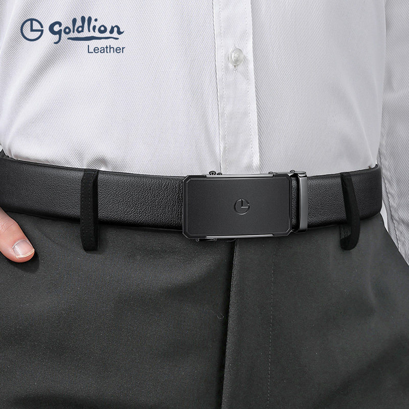 金利来新潮自动扣皮带男真皮商务经典中青年男士腰带头层牛皮裤带,淘宝优惠券,粉丝福利购,淘宝优惠卷