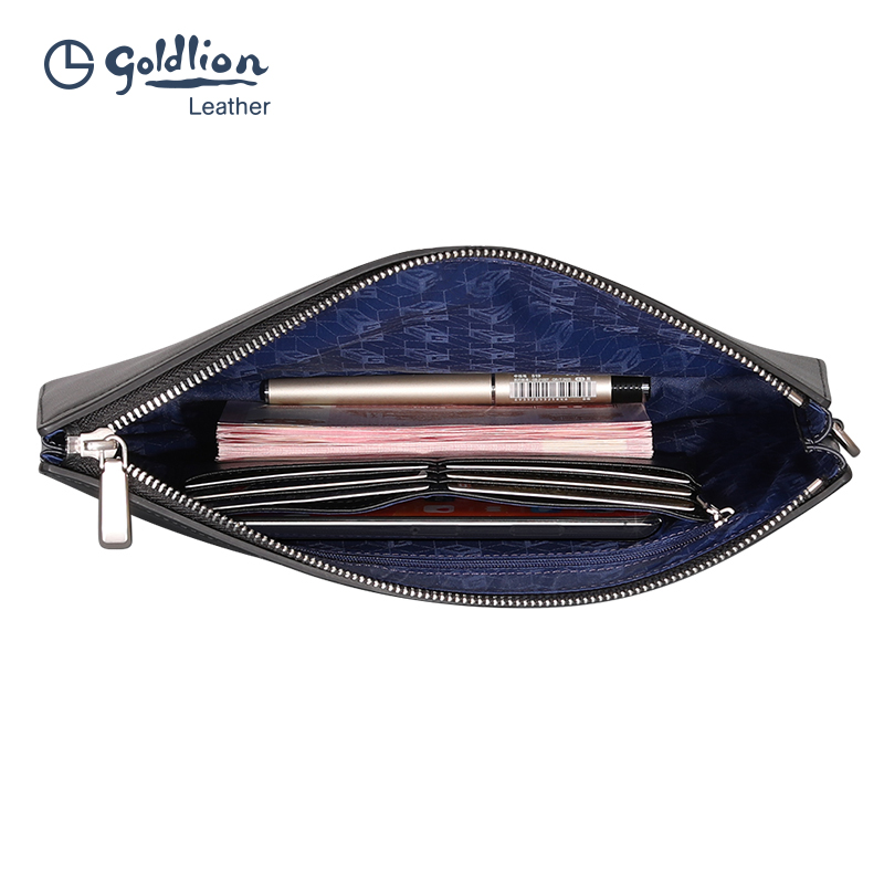 金利来2023新款真皮信封包手拿包 金利来箱包男士包袋