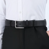 Модный ремень, кожаная пряжка, штаны, из натуральной кожи, воловья кожа, простой и элегантный дизайн, легкий роскошный стиль