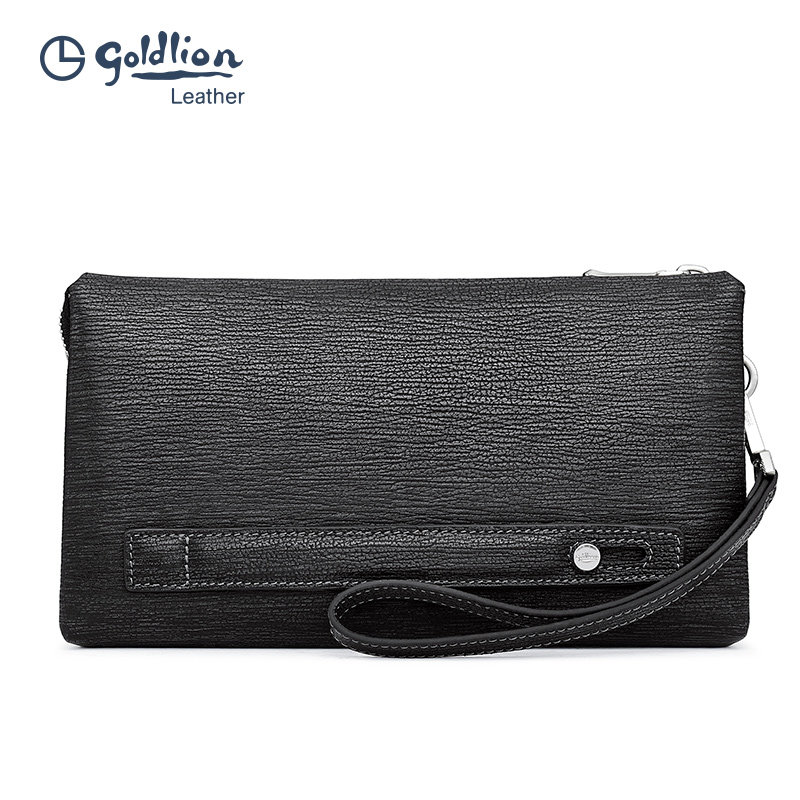 金利来2023新款真皮手拿包牛皮包 金利来箱包男士包袋