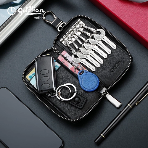 Ключница, кожаный замок, картхолдер, новая коллекция, из натуральной кожи, воловья кожа