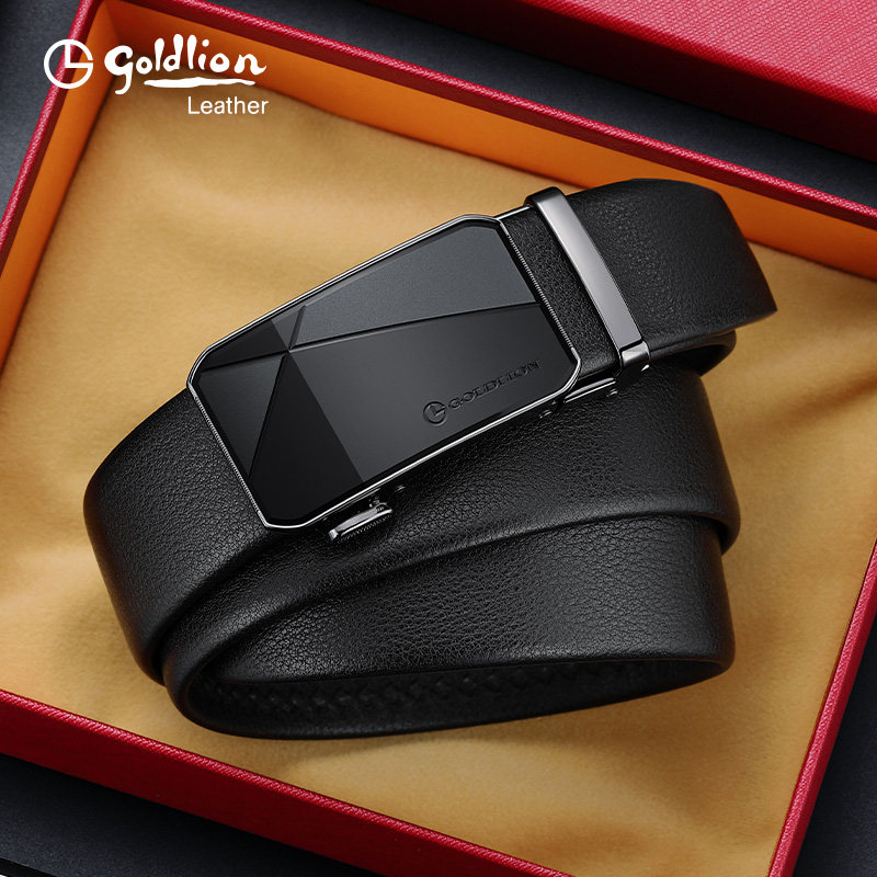 金利来男士真皮2023新款自动扣皮带 金利来箱包腰带/皮带/腰链