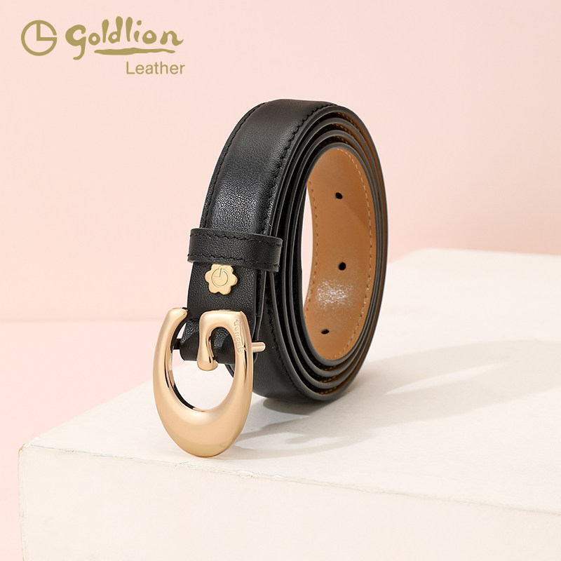 金利来皮带女士真皮新款时尚百搭牛皮裤带简约休闲女士腰带