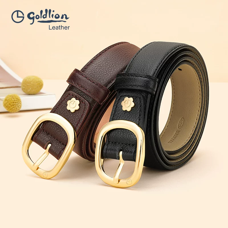 Belt, genuine leather, simple and elegant design