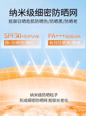 泰国进口防晒 VC防晒乳水润清透防水防汗户外高倍紫外线 赠2g*2袋