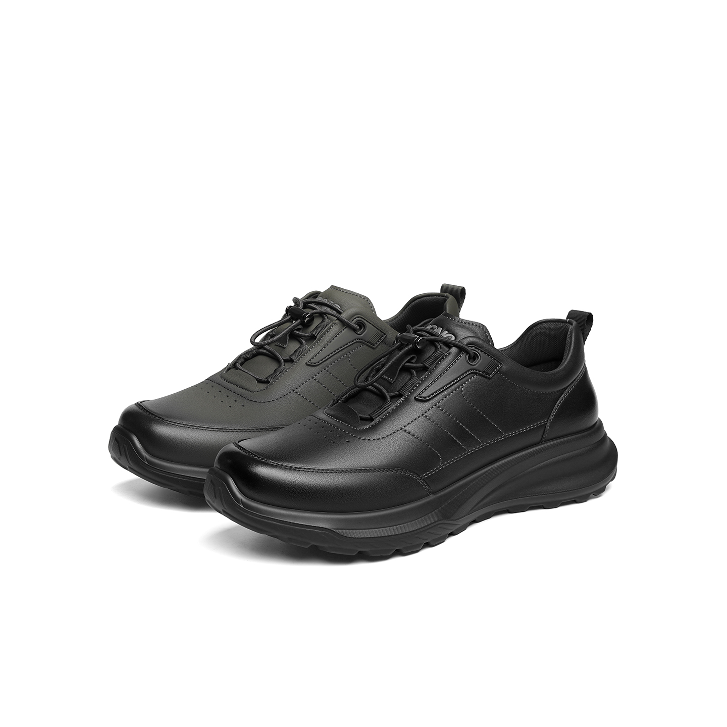 红蜻蜓时尚休闲鞋2025秋季新款男单鞋休闲运动跑步鞋真皮休闲皮鞋 - 图3