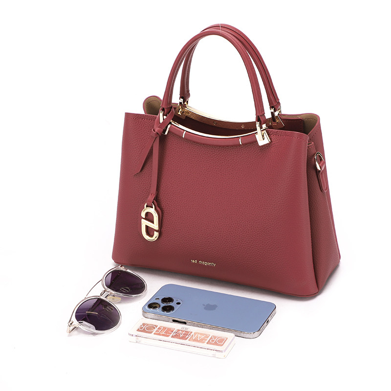 红蜻蜓手提包女士新娘婚包真皮红色喜婆婆妈妈婚宴斜挎包包大容量,淘宝优惠券,粉丝福利购,淘宝优惠卷