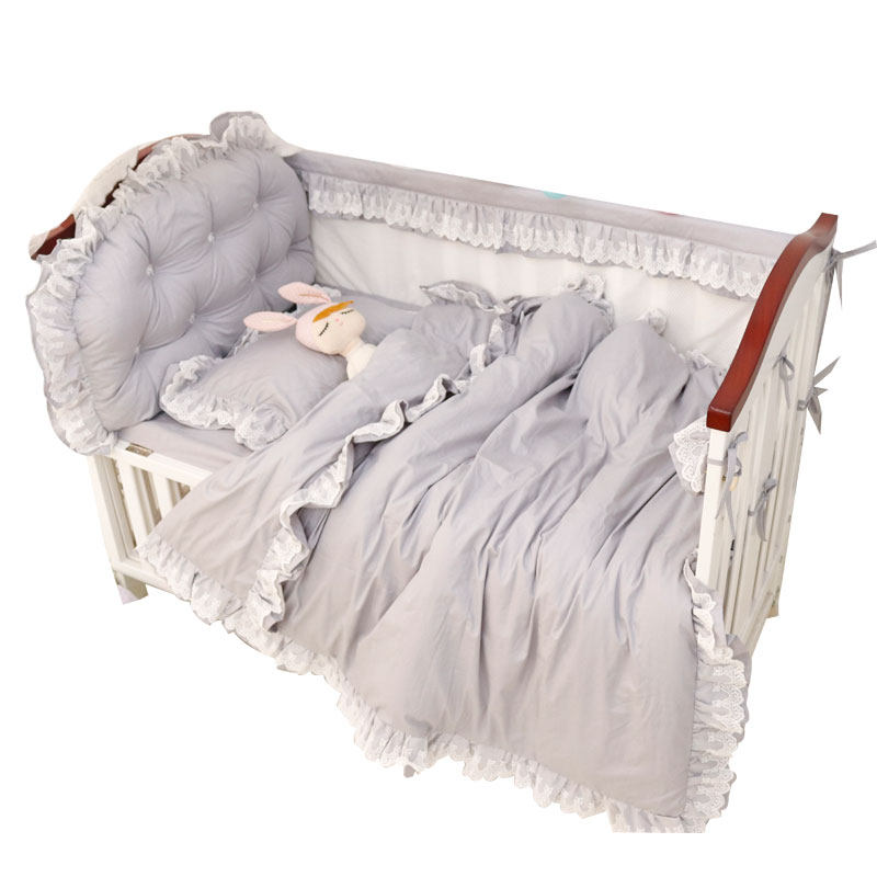 艾米米定制纯棉婴儿床围床品3D透气夏季宝宝蚊帐婴童床上用品套件,淘宝优惠券,粉丝福利购,淘宝优惠卷