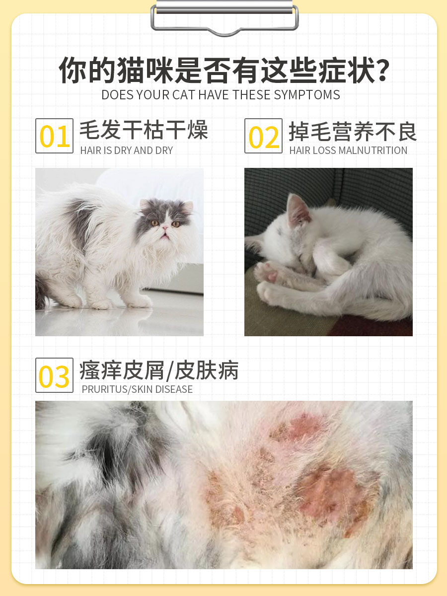 喵想猫咪卵磷脂软颗粒喵利丽卵磷脂猫用爆毛粉深海鱼油复合 - 图1